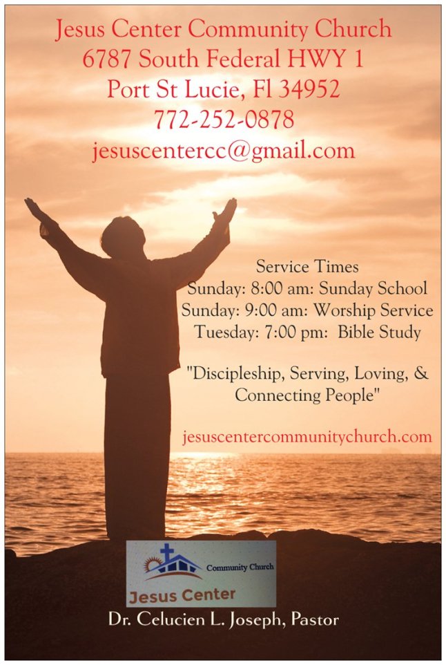 Jesus Center logo advertisement