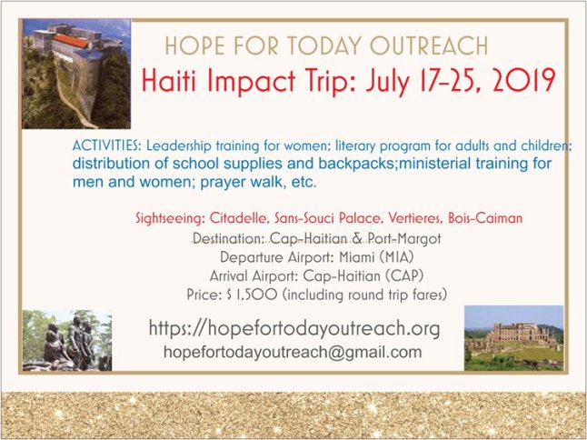 Haiti Impact Trip Flyer